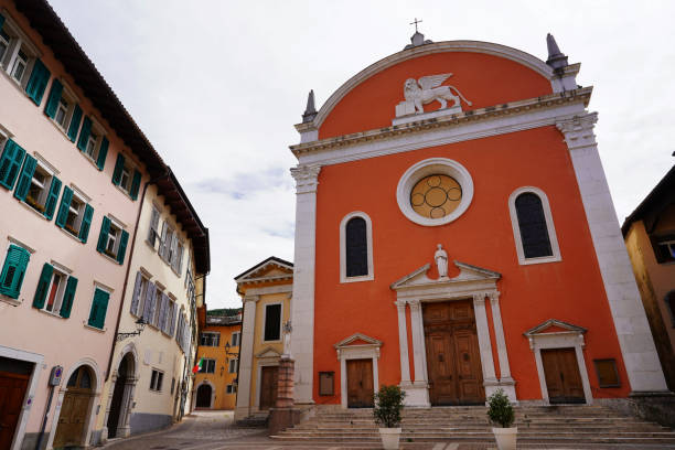Church of San Marco in Rovereto (Italy). stock photo