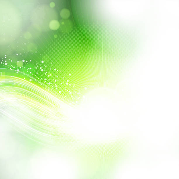 abstrakter hintergrund - green background wave abstract light stock-grafiken, -clipart, -cartoons und -symbole