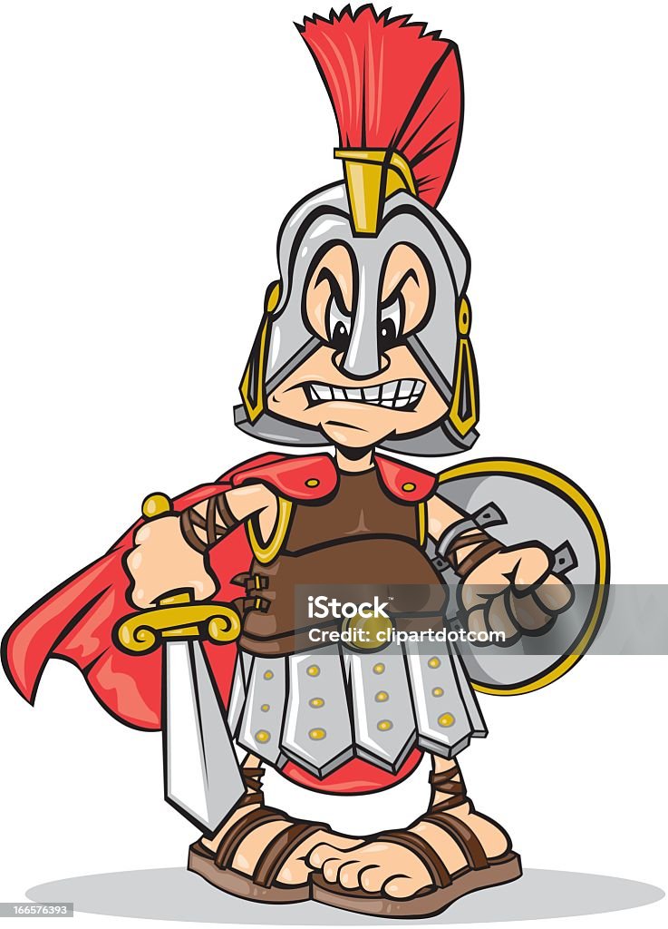 Gladiator - arte vectorial de Escudo - Arma de protección libre de derechos