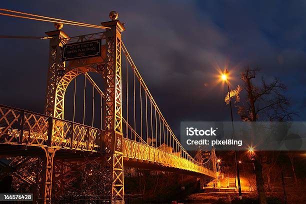 Foto de Chesters Grosvenor Bridge e mais fotos de stock de Chester - England - Chester - England, Ponte suspensa, Cheshire