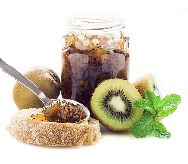 kiwi jam isolated on white