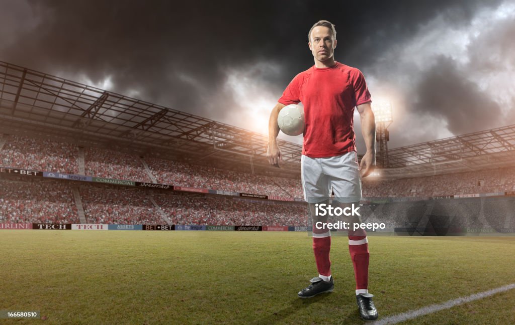 Retrato do Jogador de futebol - Foto de stock de Futebol royalty-free
