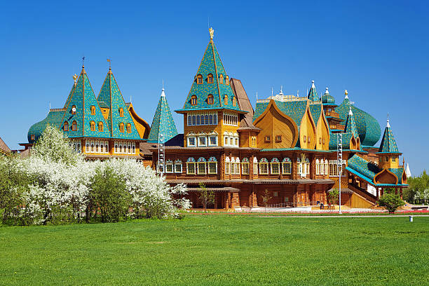 木製の宮殿アレクシー mikhailovich 、ロシア皇帝 - kolomenskoye ストックフォトと画像