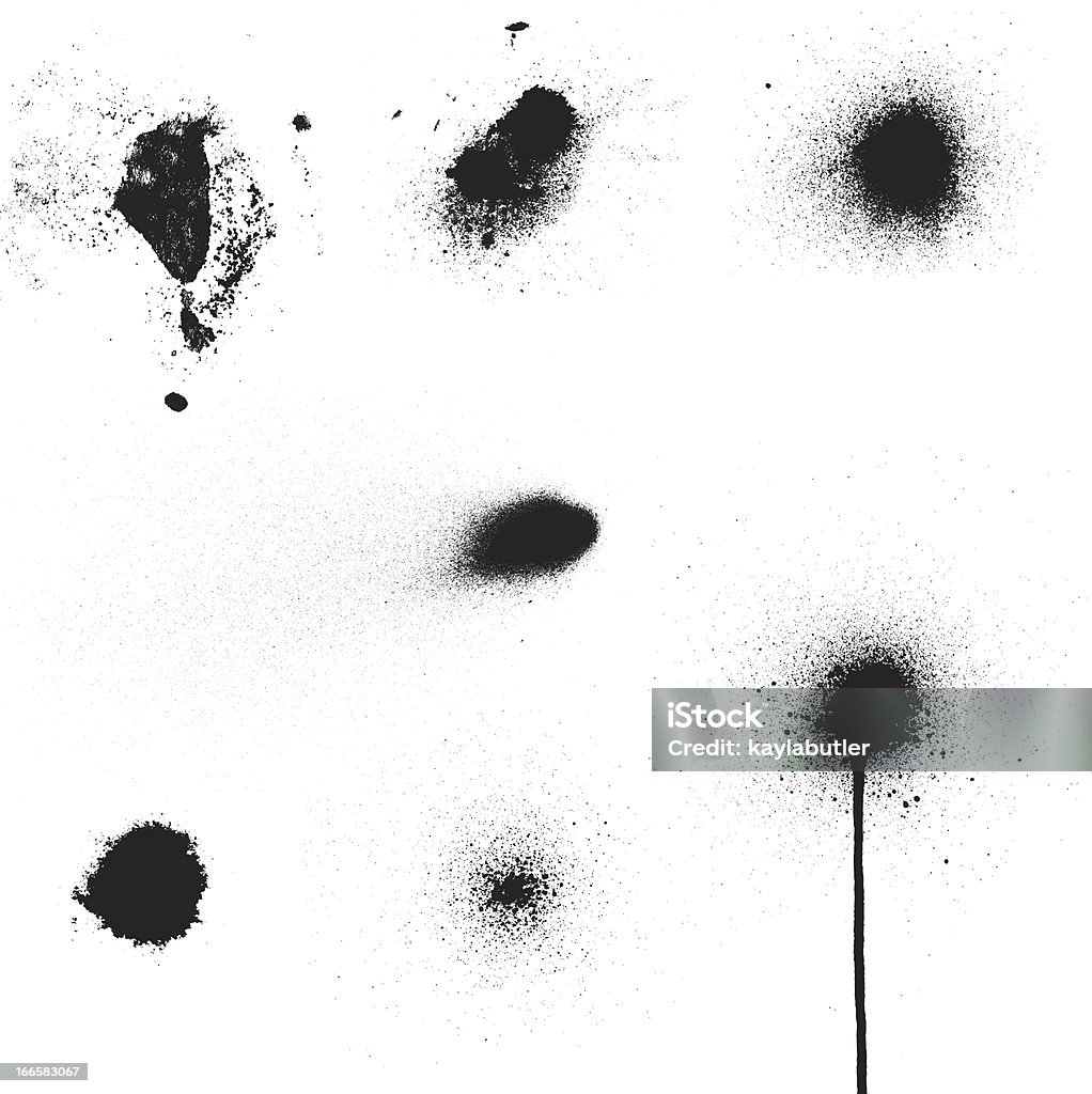 De aerosol Blot - arte vectorial de Pintura con pistola libre de derechos