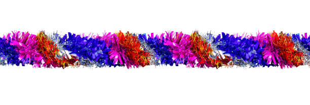 istock New Year's tinsel,  Christmas tinsel isolated, tinsel garland 1665833382