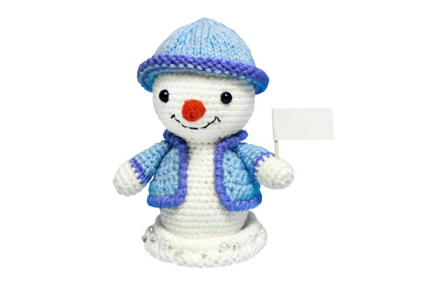 istock snowman, cheerful snowman with blank poster, space for text or advertising, isolated 1665833401