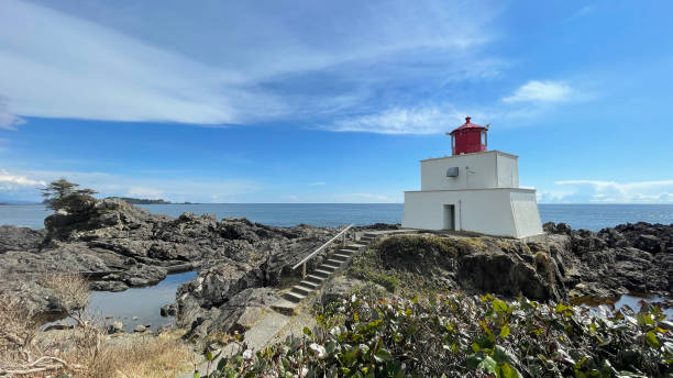 istock Amphitrite Point Lighthouse at the Ucluelet Wild Pacific Trail Lighthouse Loop on Vancouver Island 1665834434