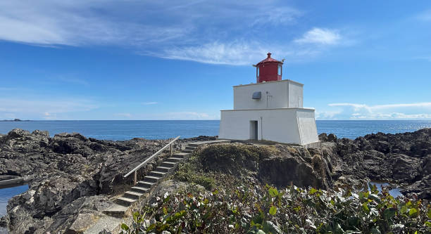 istock Amphitrite Point Lighthouse at the Ucluelet Wild Pacific Trail Lighthouse Loop on Vancouver Island 1665834458