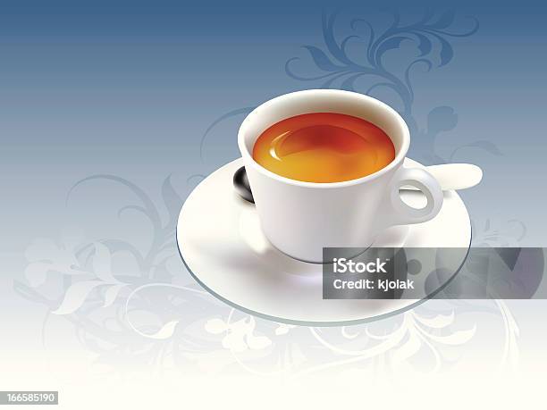 Cup Of Coffee Stock Illustration - Download Image Now - Backgrounds, Blue, Breakfast