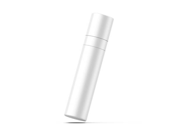 istock Makeup fixer mockup, blank white cosmetic spray bottle for branding, 3d illustration 1665898009