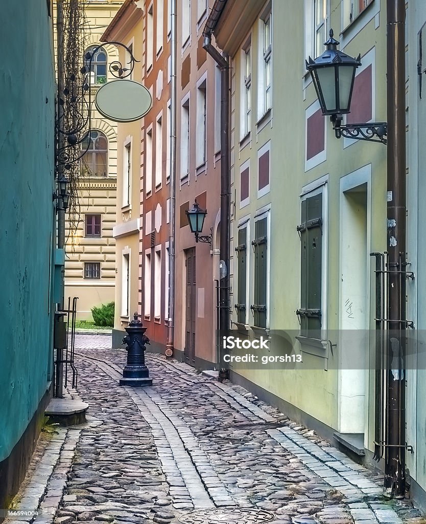 Estreita Rua medieval - Royalty-free Antigo Foto de stock