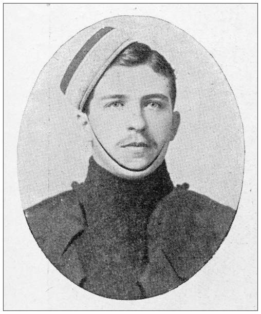 istock Antique image from British magazine: Lieutenant A R Armstrong 1665949336