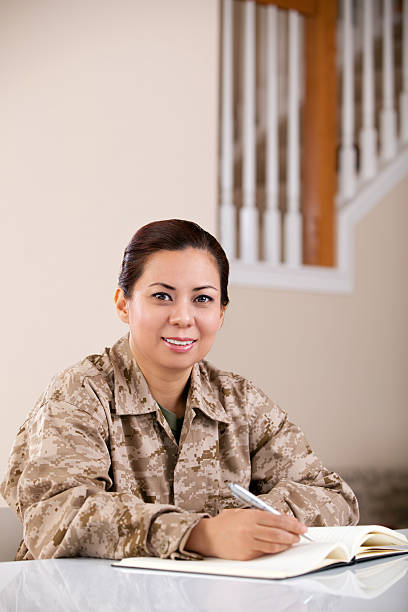 istock US Marine Corps Female Solider Working 166596091