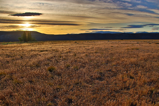 Landscape near Abiquiu, northern New Mexico. American Southwest.
