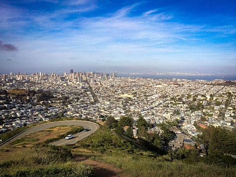 Aerial View of San Francisco from Twin Peaks