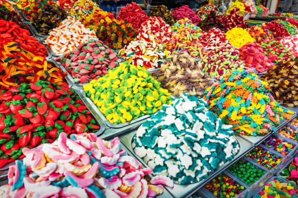 istock Colorful Candy Gummies Piles 1666008138