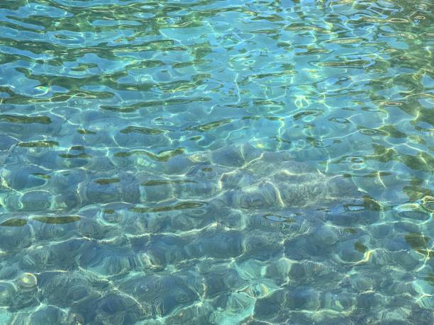 istock Sea water blue clear turquoise water ocean surface. 1666048220