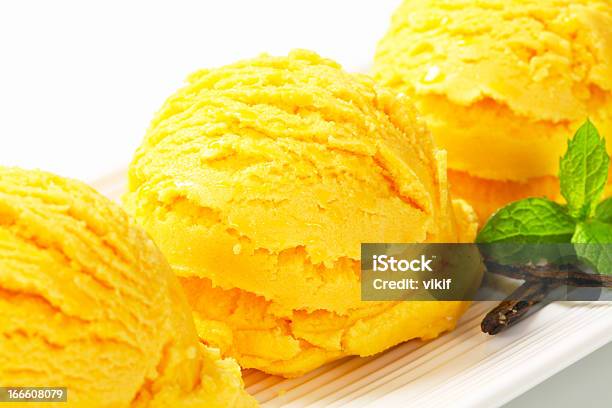 Scoop Of Yellow Ice Cream Stock Photo - Download Image Now - Lemon Ice Cream, Close-up, Dessert - Sweet Food