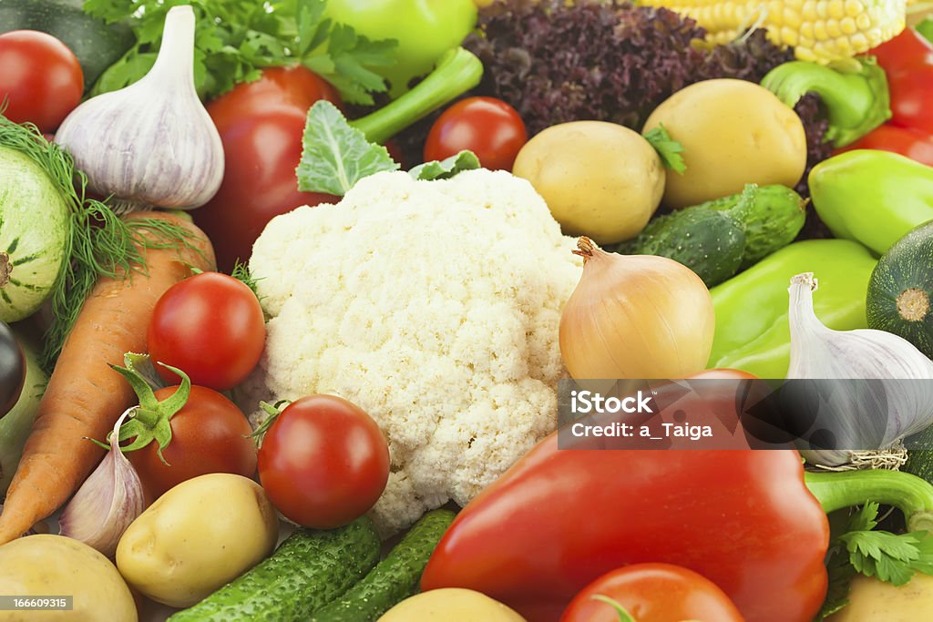 Saudáveis legumes frescos/Fundo de alimentos - Foto de stock de Agricultura royalty-free