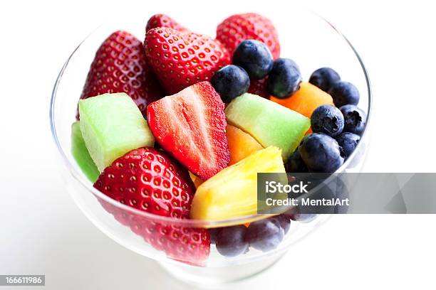 Salada De Frutas - Fotografias de stock e mais imagens de Alimentação Saudável - Alimentação Saudável, Ananás, Cantaloupe