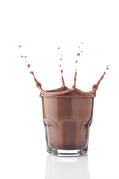 istock Chocolate splash in a glass 166612618