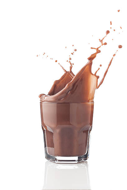 istock Chocolate splash in a glass 166613094