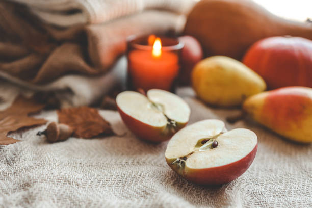 istock Beautiful autumn still life in the home interior 1666159822