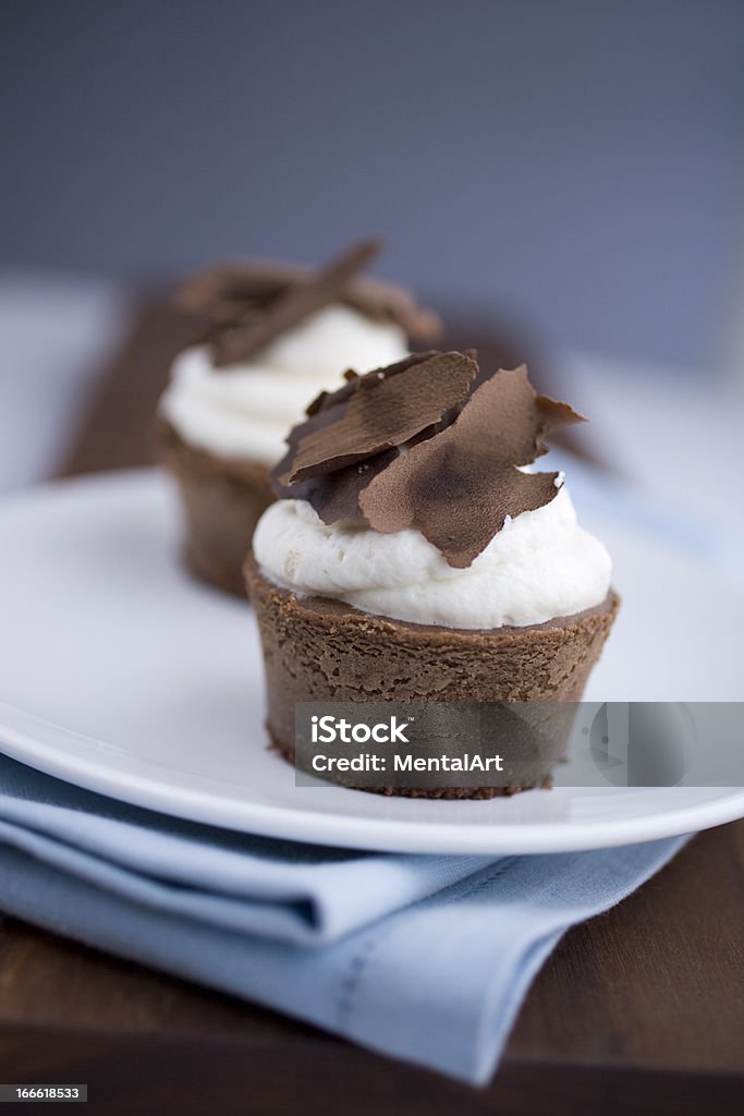 Pastel de queso y Chocolate para dos - Foto de stock de Al horno libre de derechos