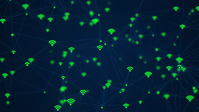 Wi-fi Digital Network Connections Technology Background