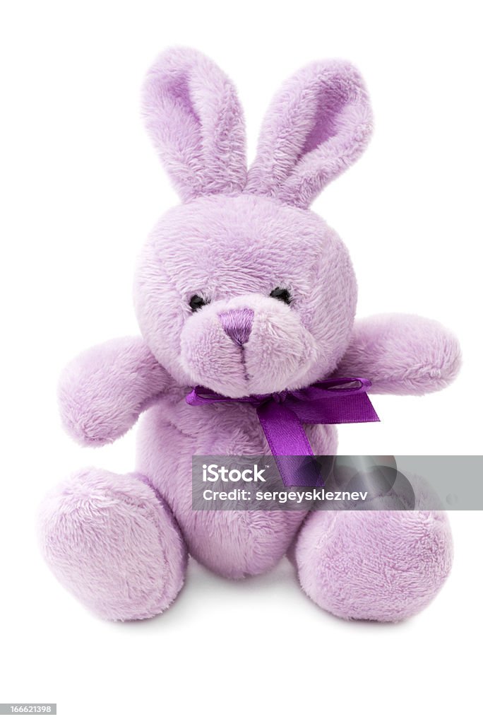 Toys: small pink or lilac rabbit, isolated on white background Toys: small pink or lilac rabbit, isolated on white background See some similar images in my portfolio: Stuffed Toy Stock Photo