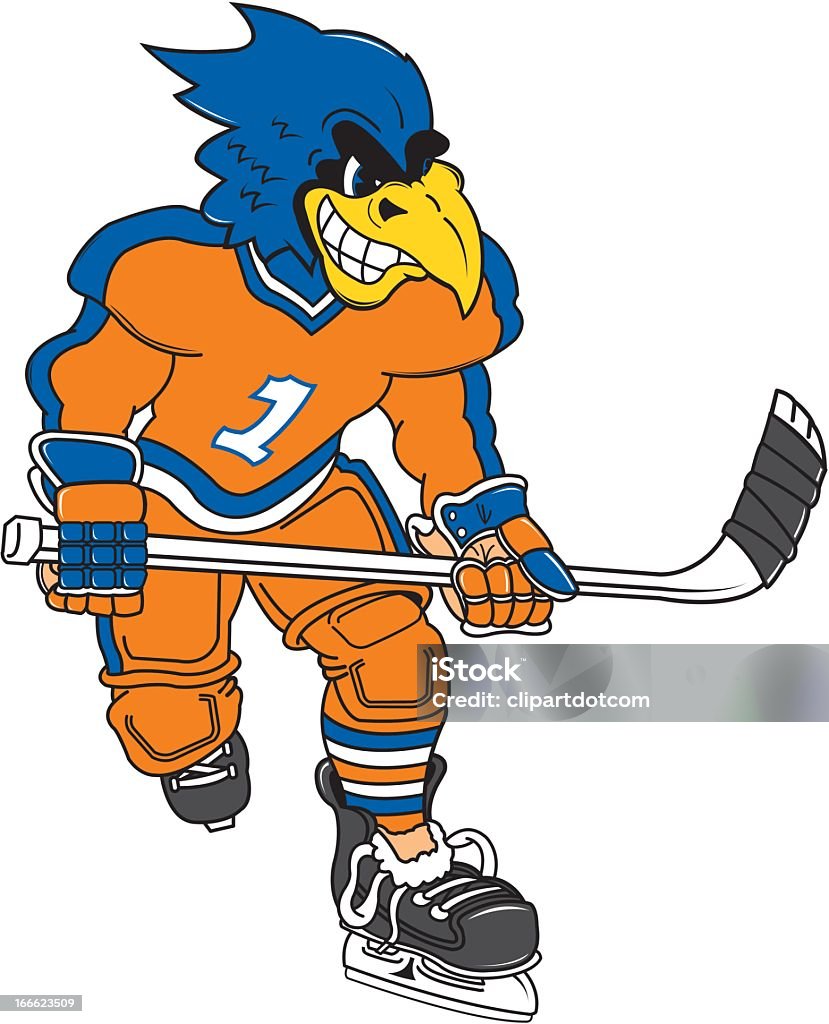 Eagle matchs de Hockey sur glace - clipart vectoriel de Aigle libre de droits