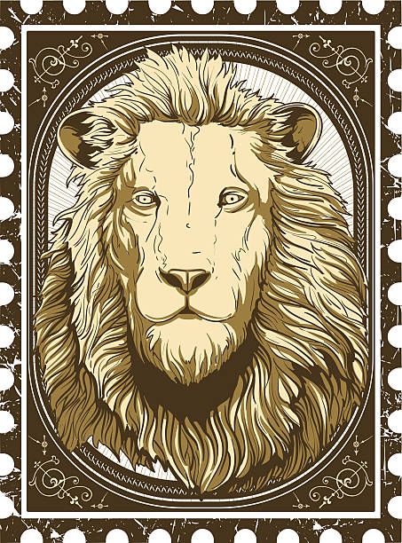 빈티지 lion - lion coat of arms shield backgrounds stock illustrations