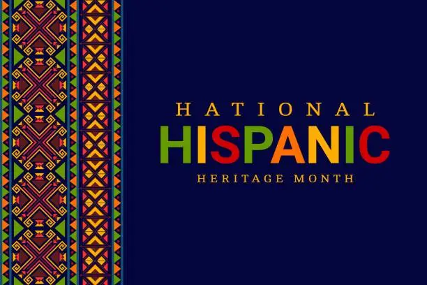 Vector illustration of National hispanic heritage festival banner