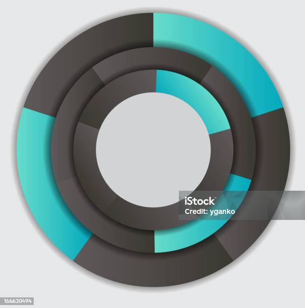 Ilustración de Concepto De Banner Colorido Circular Con Flechas y más Vectores Libres de Derechos de Círculo - Círculo, Orden, Abstracto