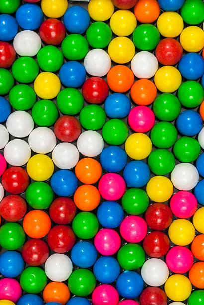 istock Lots of round candy gumballs 166631907