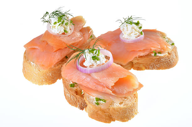 istock Finger food with salmon 166632548