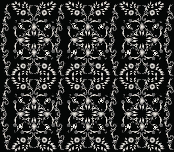 Damascato seamless pattern - illustrazione arte vettoriale