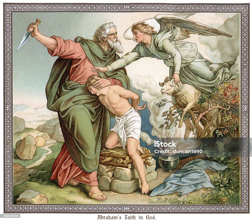 Abraham's Faith in God - Royaltyfri Gamla testamentet Illustrationer