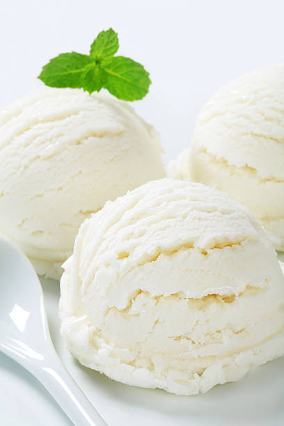 istock Scoops of white ice cream 166633976