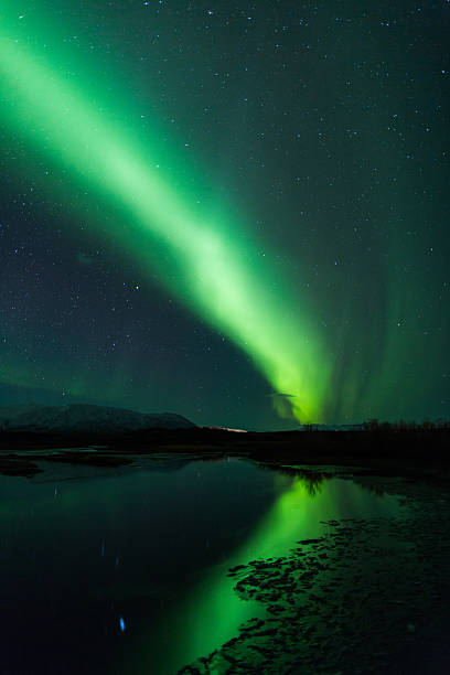 istock Northern lights (Aurora borealis) Over Iceland 166634772