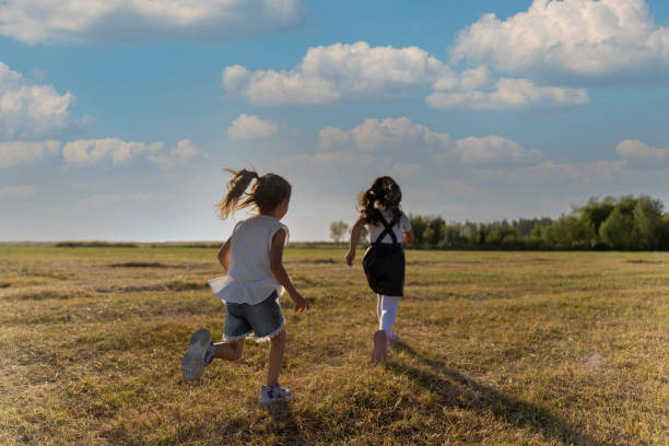 istock Children having fun in nature. 1666370520