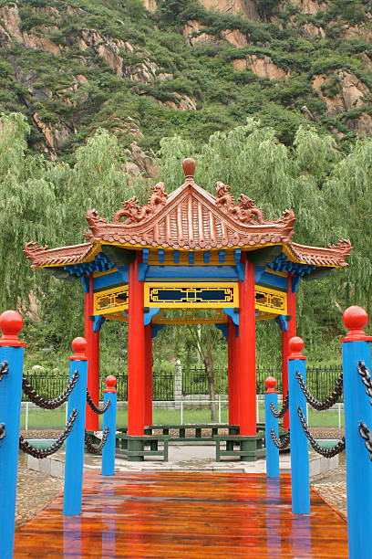 istock Chinese summerhouse in park 166637693