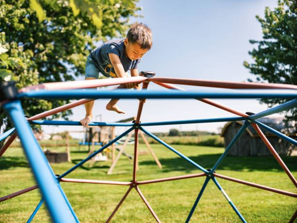 istock Mixed race boy enjoying camping in summer 1666383746