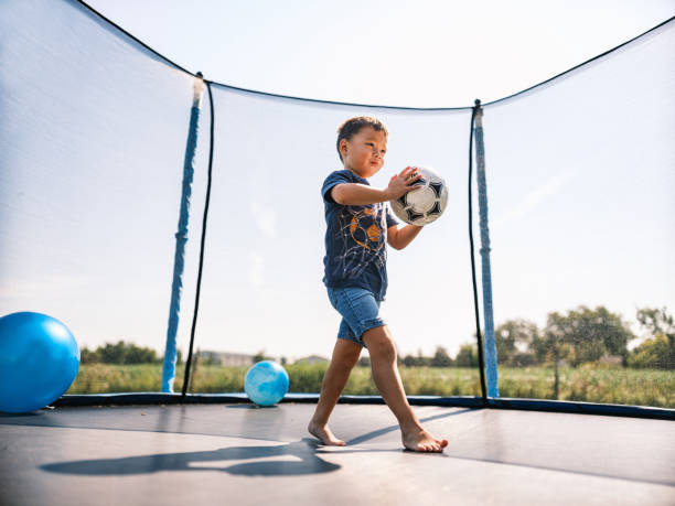 istock Mixed race boy enjoying camping in summer 1666387972