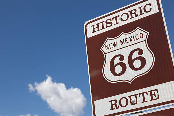 istock Historic Route 66 road sign 166638957