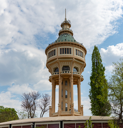 A picture of the Margaret Island Water Tower.
