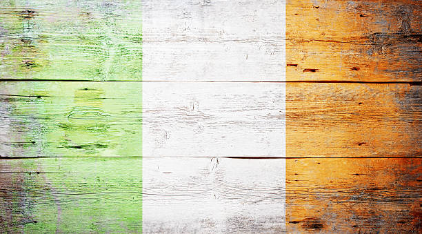 Flag of Ireland stock photo