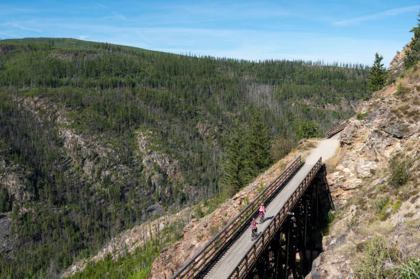 istock Cycling the Myra Trestles in Kelowna 1666623417