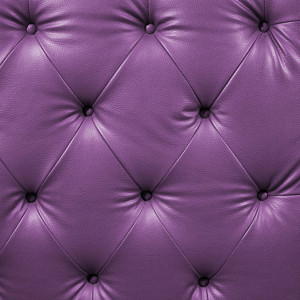 istock Close up violet luxury buttoned black leather 166667646
