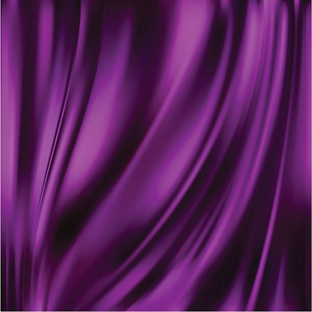 illustrazioni stock, clip art, cartoni animati e icone di tendenza di texture vettoriale astratta, seta viola - textile silk backgrounds luxury